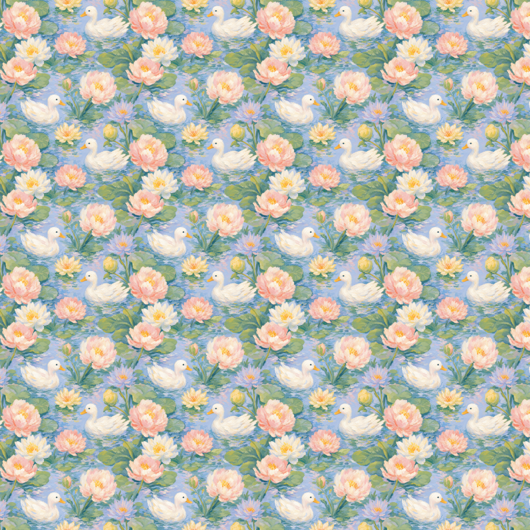 P1364 | Floral Swans Pattern Acrylic Sheets - Patterns