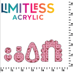 P1368 | Pink Skull Stripes Pattern Acrylic Sheets - Patterns