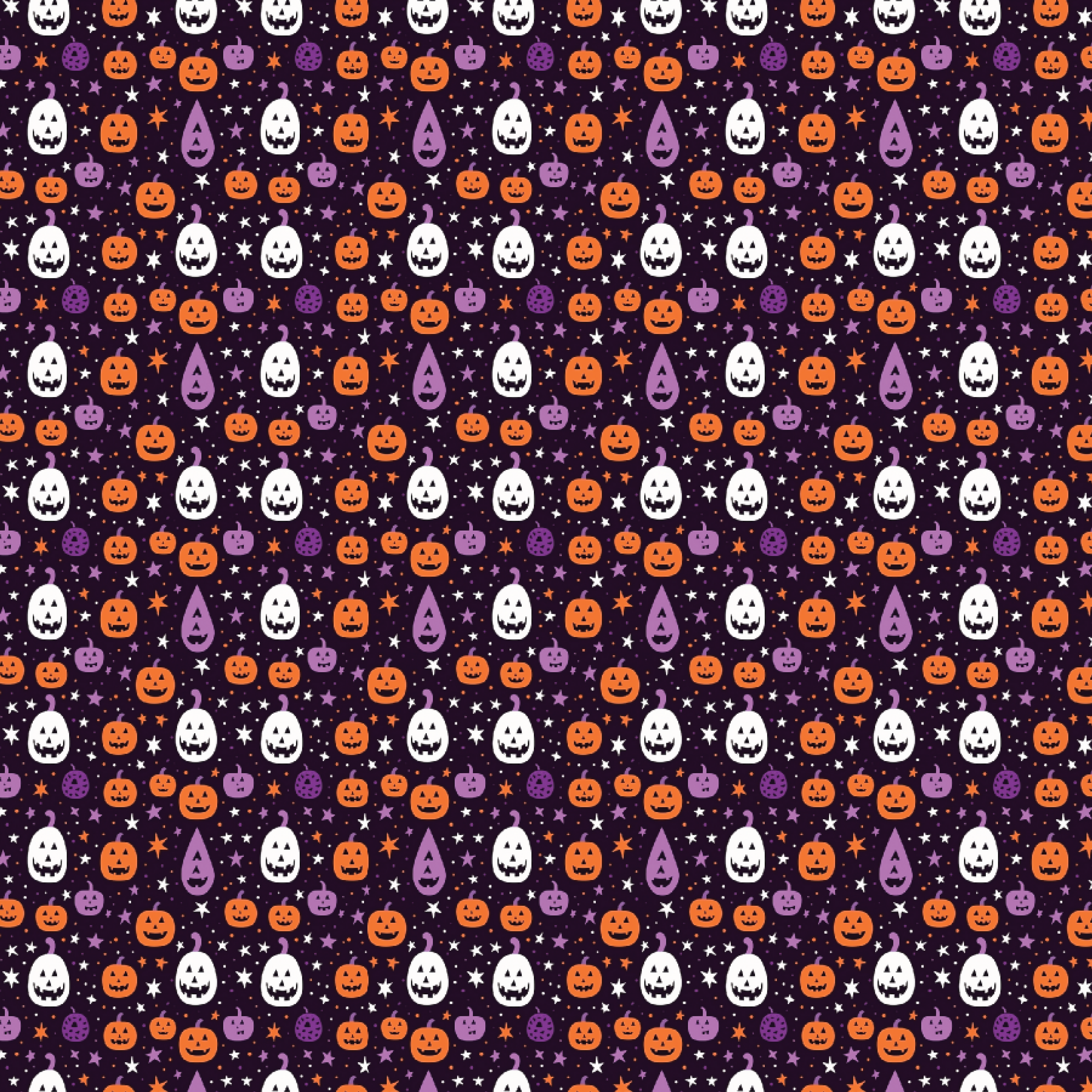 P1369 | Purple Party Pumpkins Pattern Acrylic Sheets - Patterns