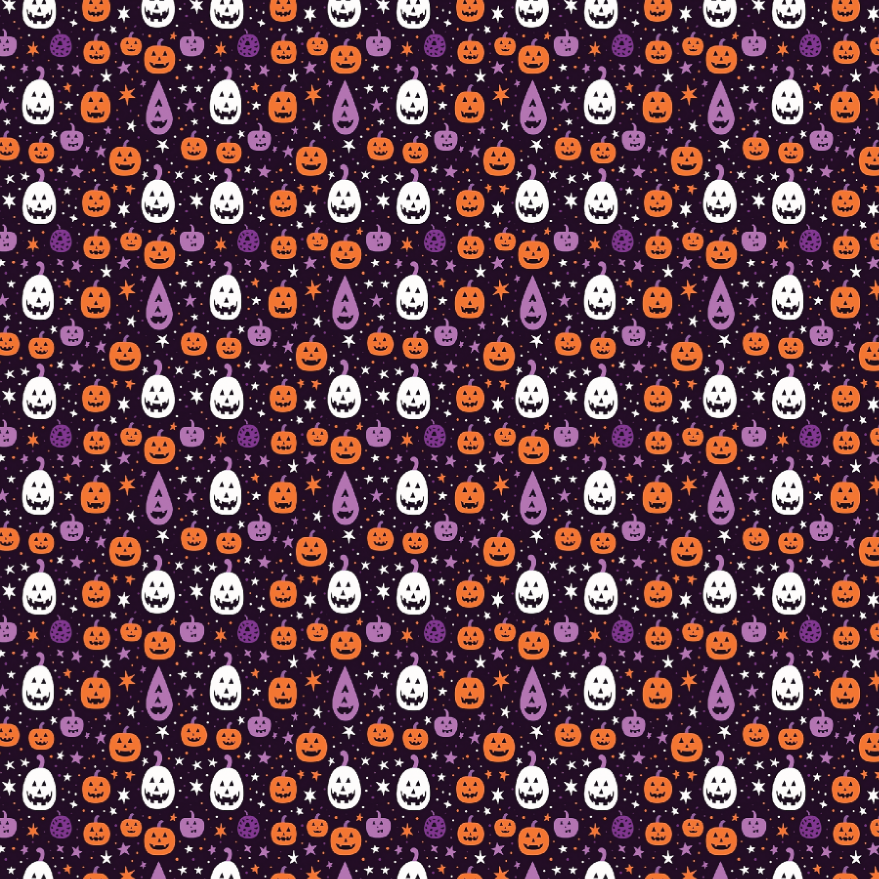 P1369 | Purple Party Pumpkins Pattern Acrylic Sheets - Patterns