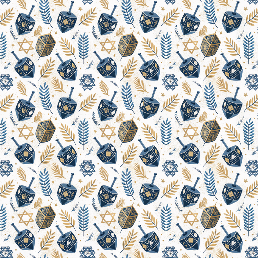 P1373 | Dreidels Pattern Acrylic Sheets - Patterns