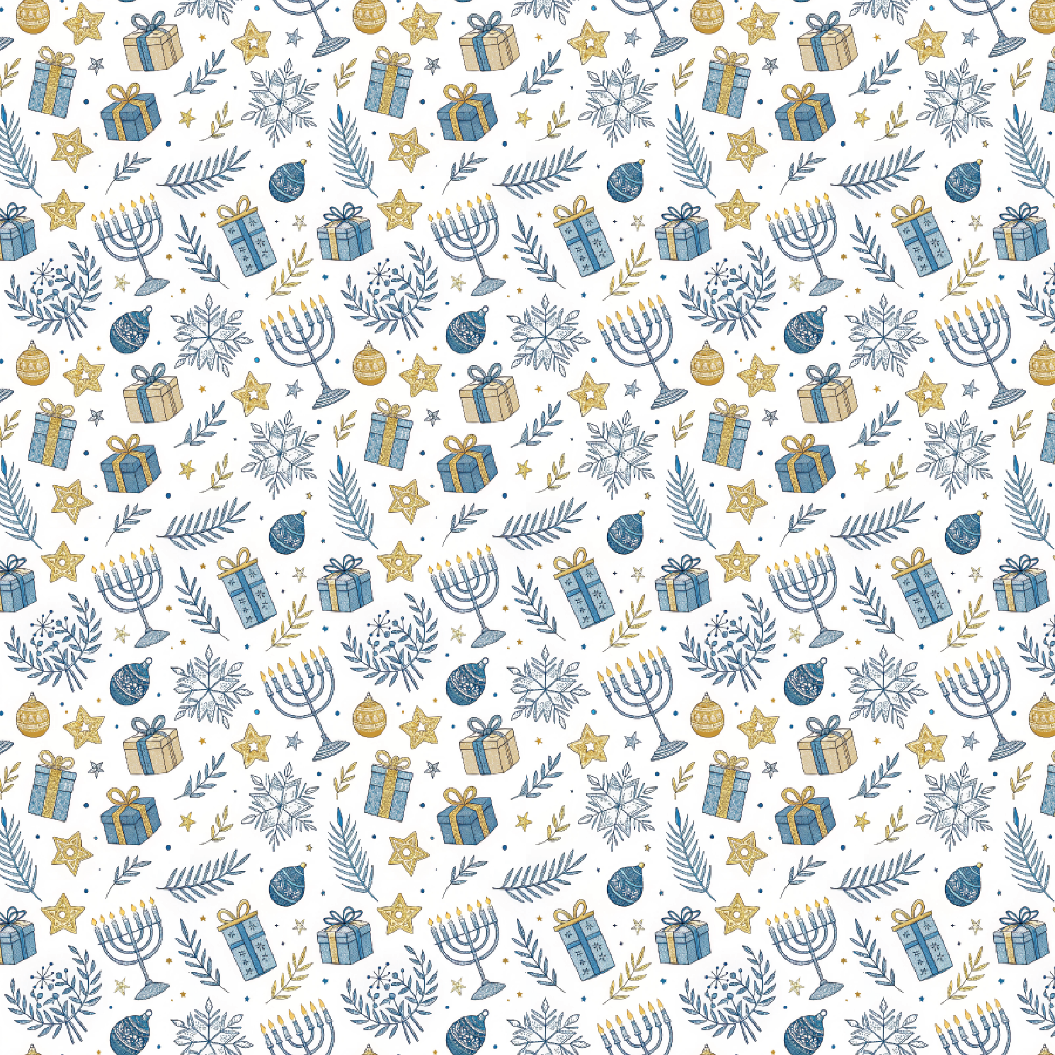 P1374 | Hanukkah Holiday Pattern Acrylic Sheets - Patterns