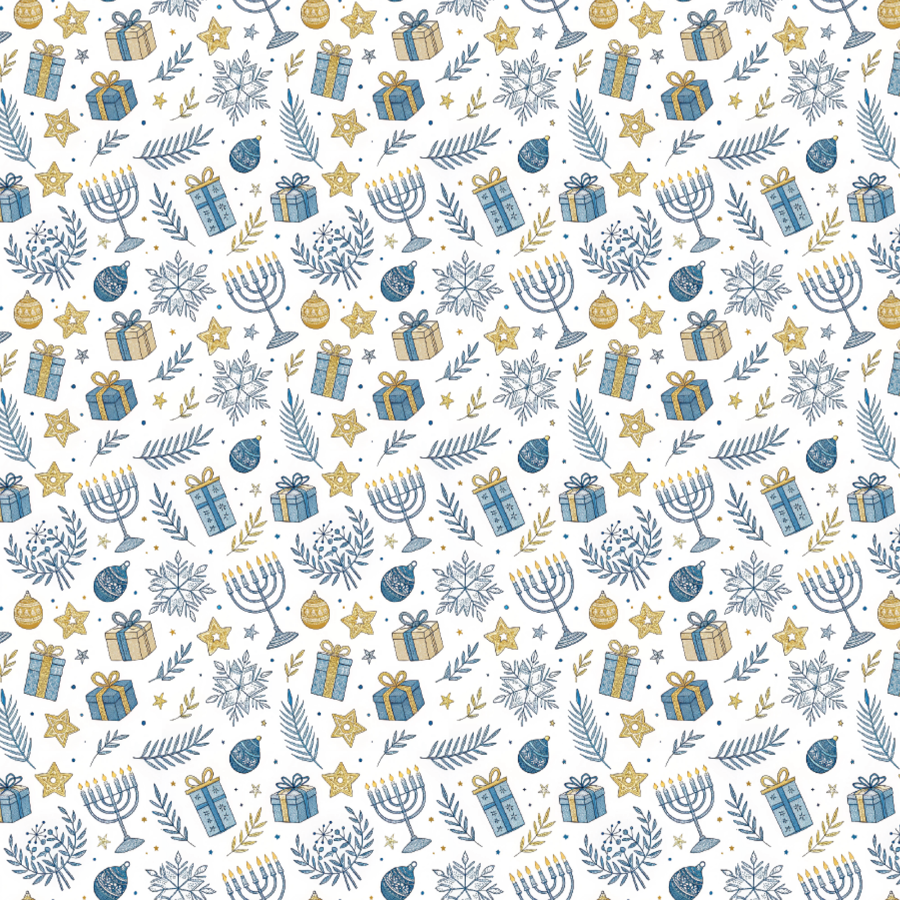 P1374 | Hanukkah Holiday Pattern Acrylic Sheets - Patterns