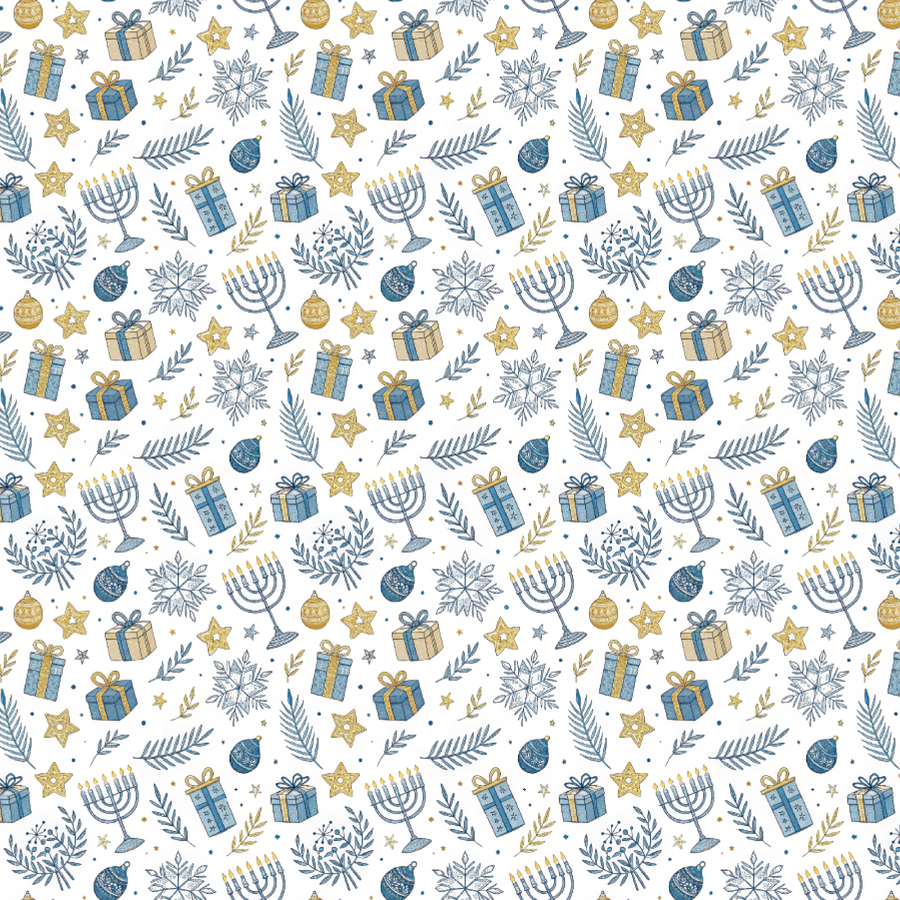 P1374 | Hanukkah Holiday Pattern Acrylic Sheets - Patterns