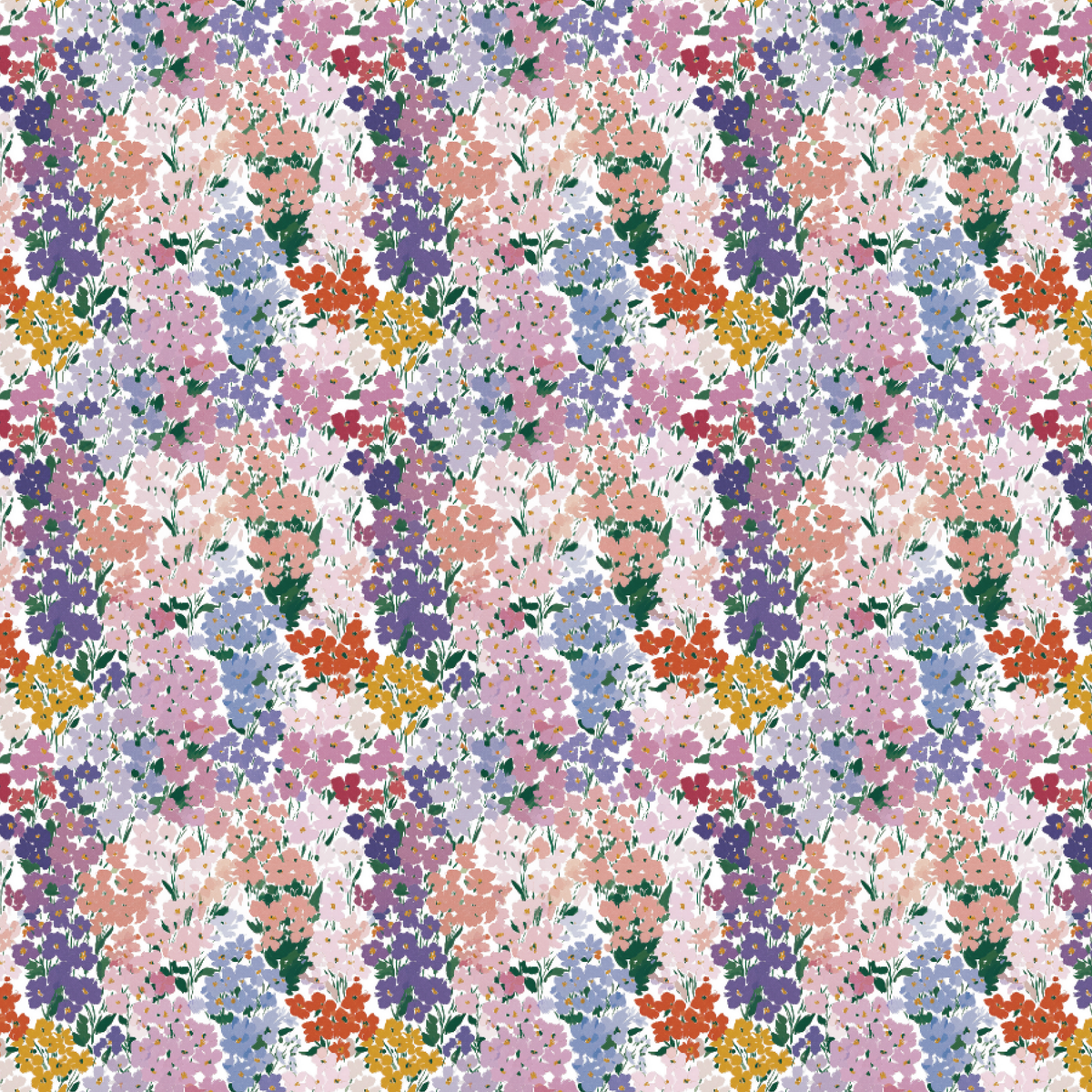P1381 | Abstract Wildflowers Pattern Acrylic Sheets - Patterns