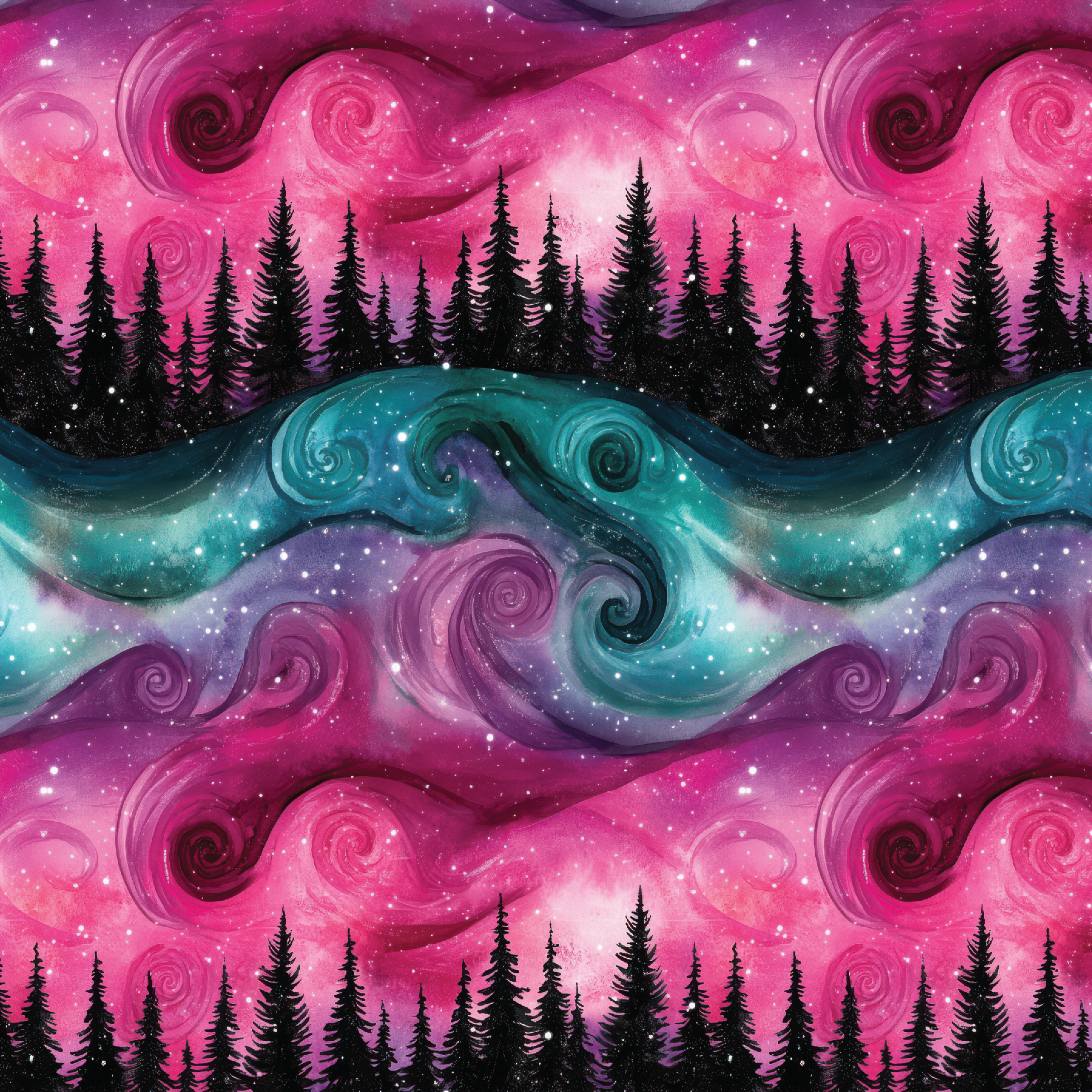 P1386 | Aurora Winter 3 Pattern Acrylic Sheets - Patterns