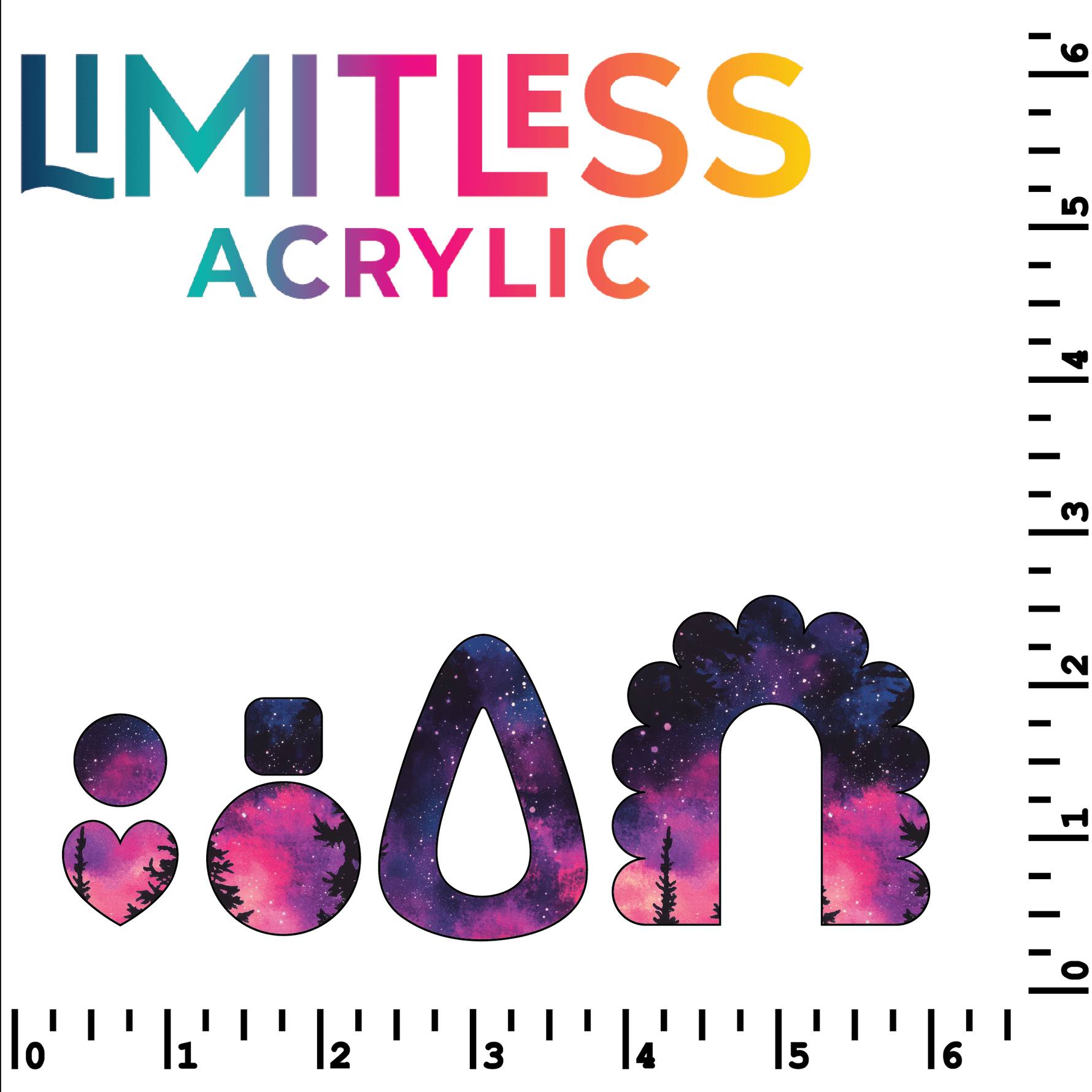 P1388 | Aurora Winter Pattern Acrylic Sheets - Patterns