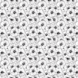 P1390 | Black Hibiscus Line Art Pattern Acrylic Sheets - Patterns
