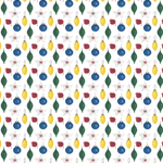 P1394 | Bold Watercolor Christmas Ornaments Pattern Acrylic Sheets - Patterns