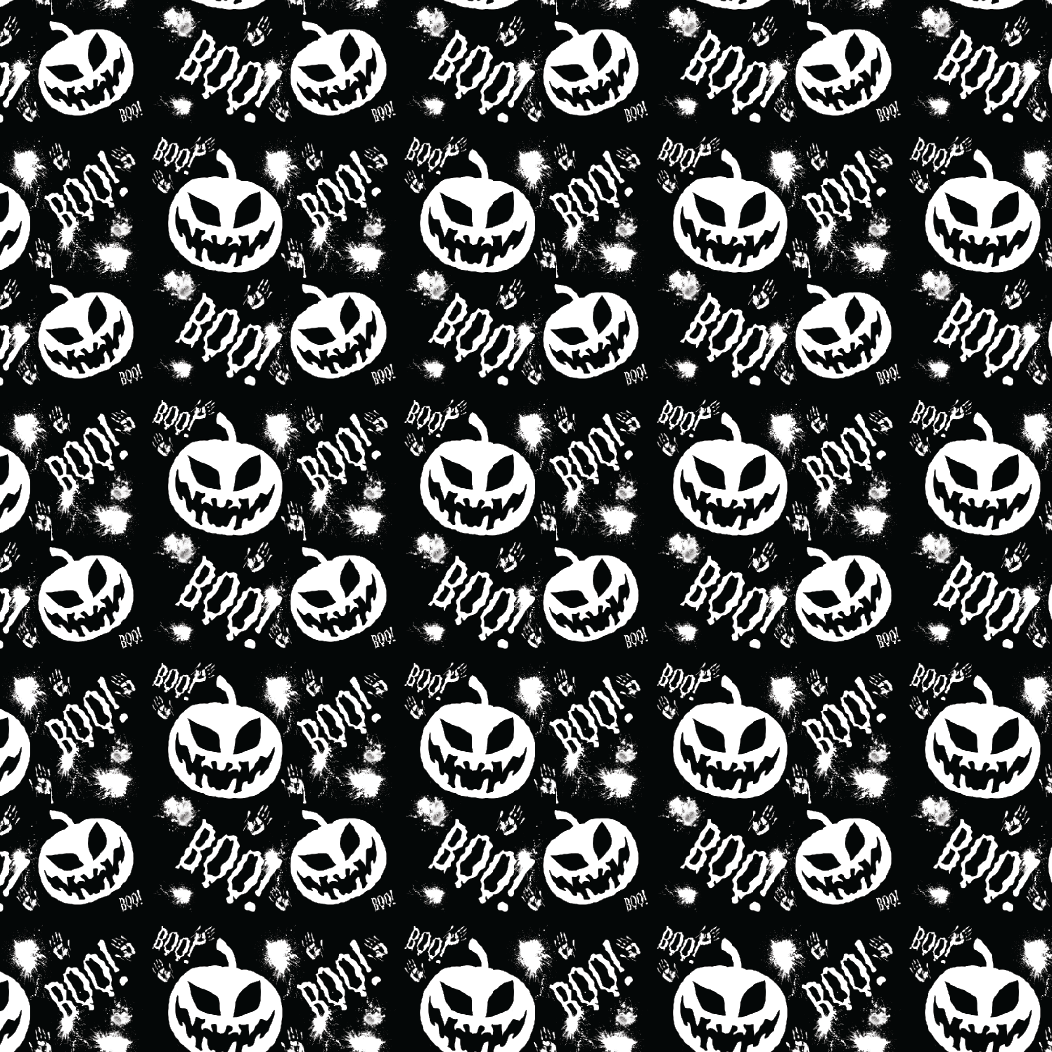 P1395 | Boo Pumpkins Scary Pattern Acrylic Sheets - Patterns