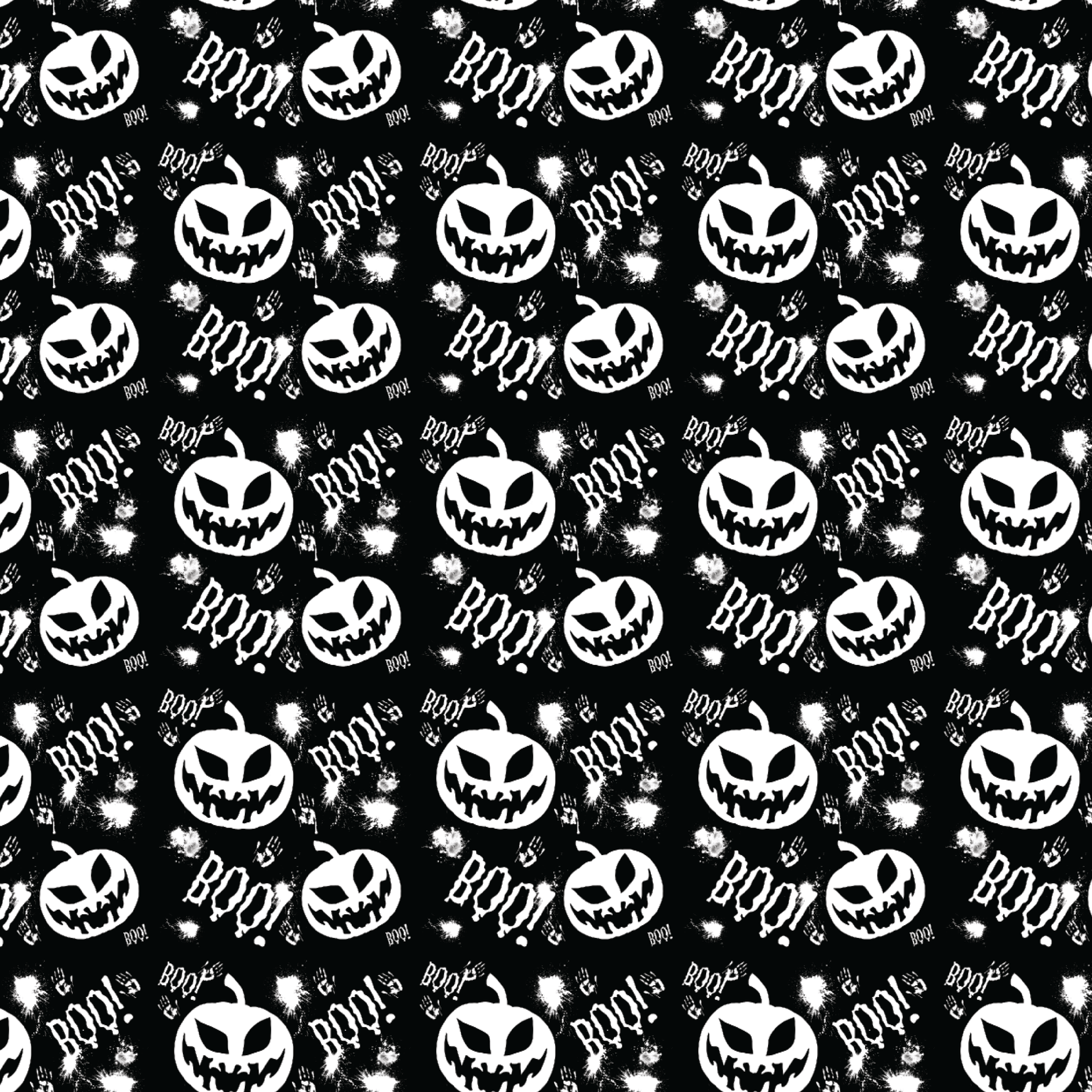 P1395 | Boo Pumpkins Scary Pattern Acrylic Sheets - Patterns