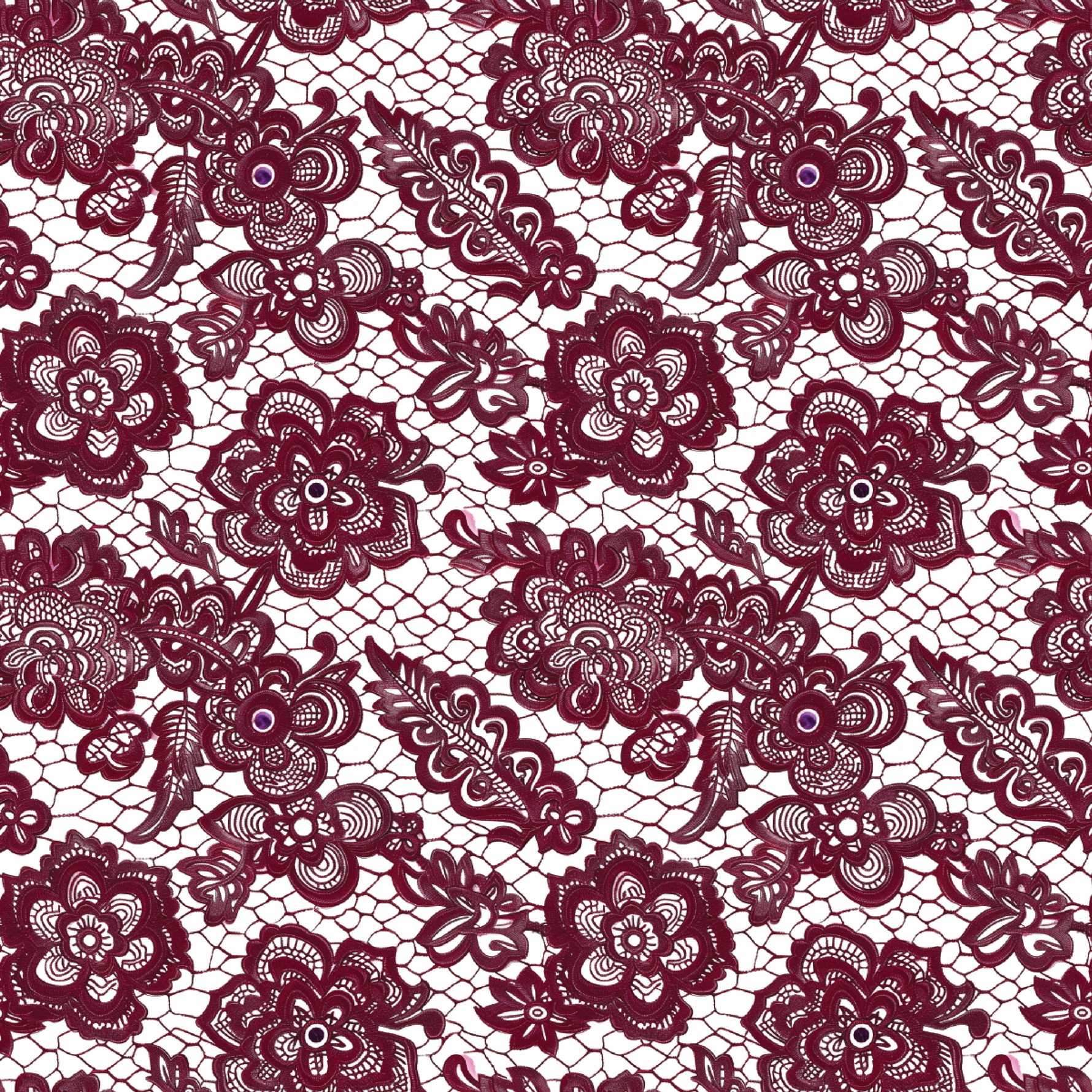 P1396 | Burgundy Lace Large Pattern Acrylic Sheets - Patterns