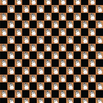 P1399 | Checkered Cowgirl Ghosts Pattern Acrylic Sheets - Patterns