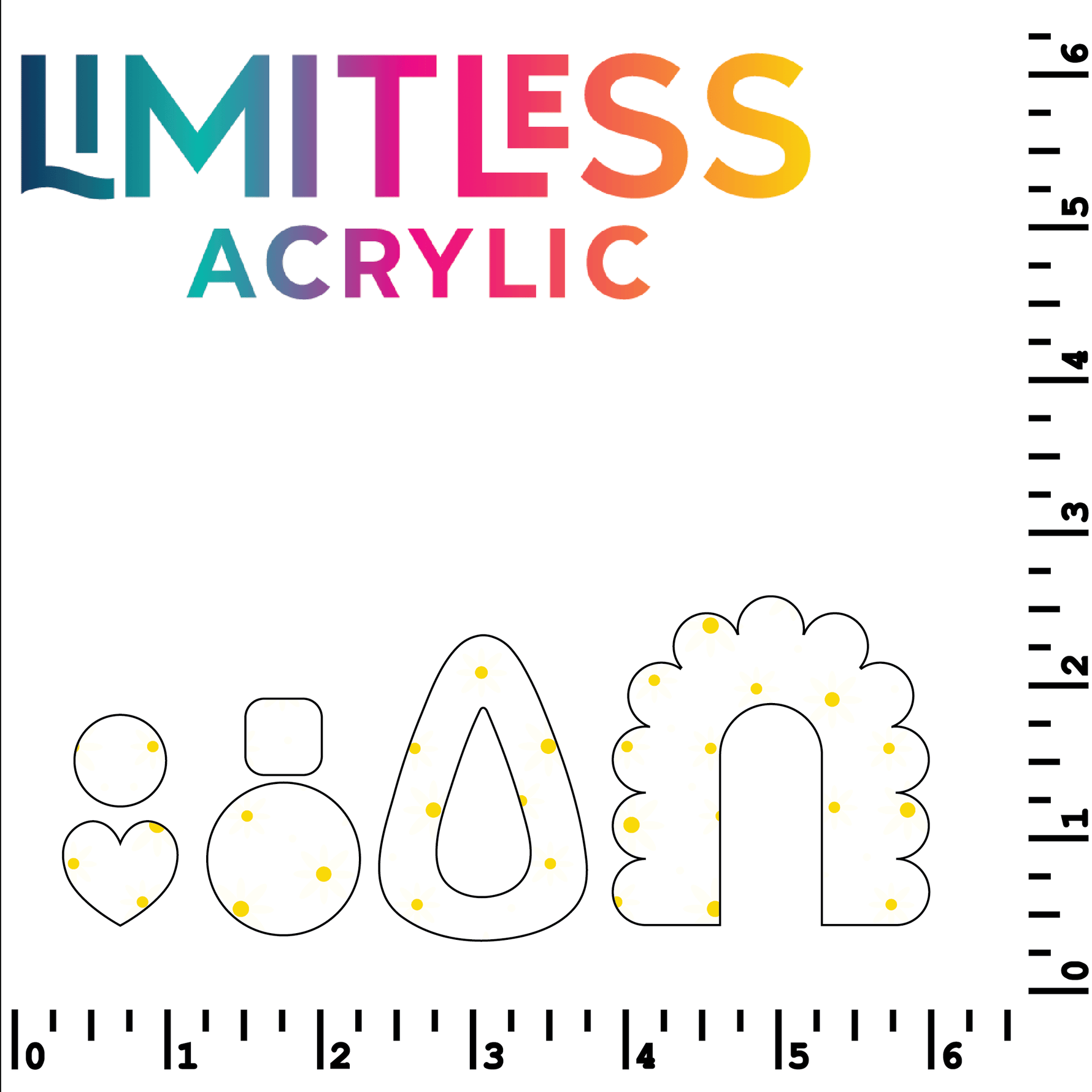 P1406 | Daisy 2 Pattern Acrylic Sheets - Patterns