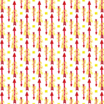 P1412 | Flaming Arrows Pattern Acrylic Sheets - Patterns