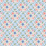 P1413 | Folk Floral Blue 2 Pattern Acrylic Sheets - Patterns