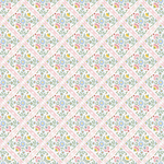 P1417 | Folk Pink Floral Pattern Acrylic Sheets - Patterns