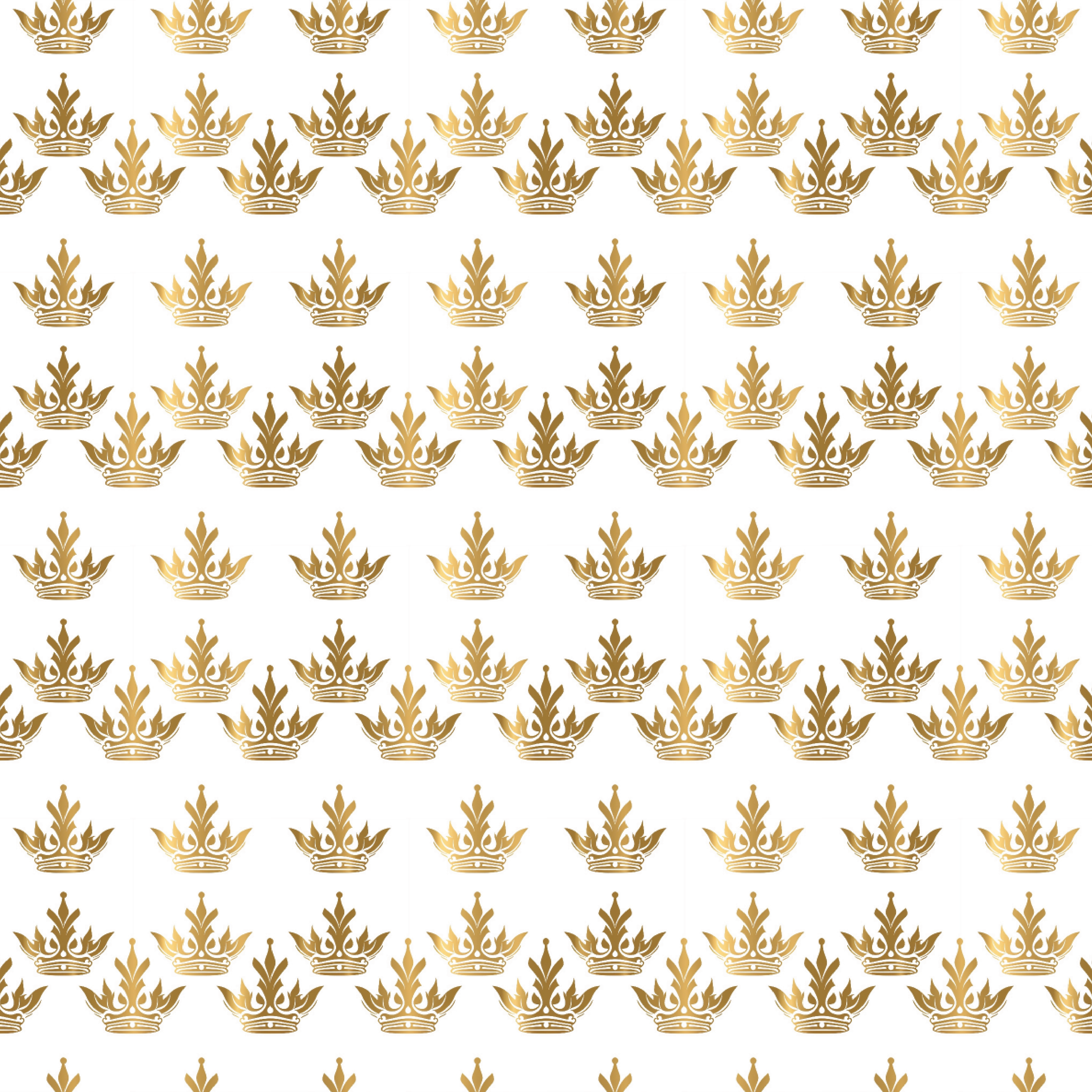 P1419 | Gold Crowns Pattern Acrylic Sheets - Patterns