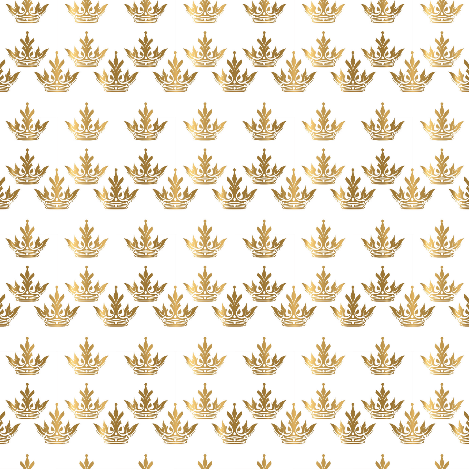 P1419 | Gold Crowns Pattern Acrylic Sheets - Patterns