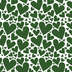 P1422 | Green Heart Pattern Acrylic Sheets - Patterns