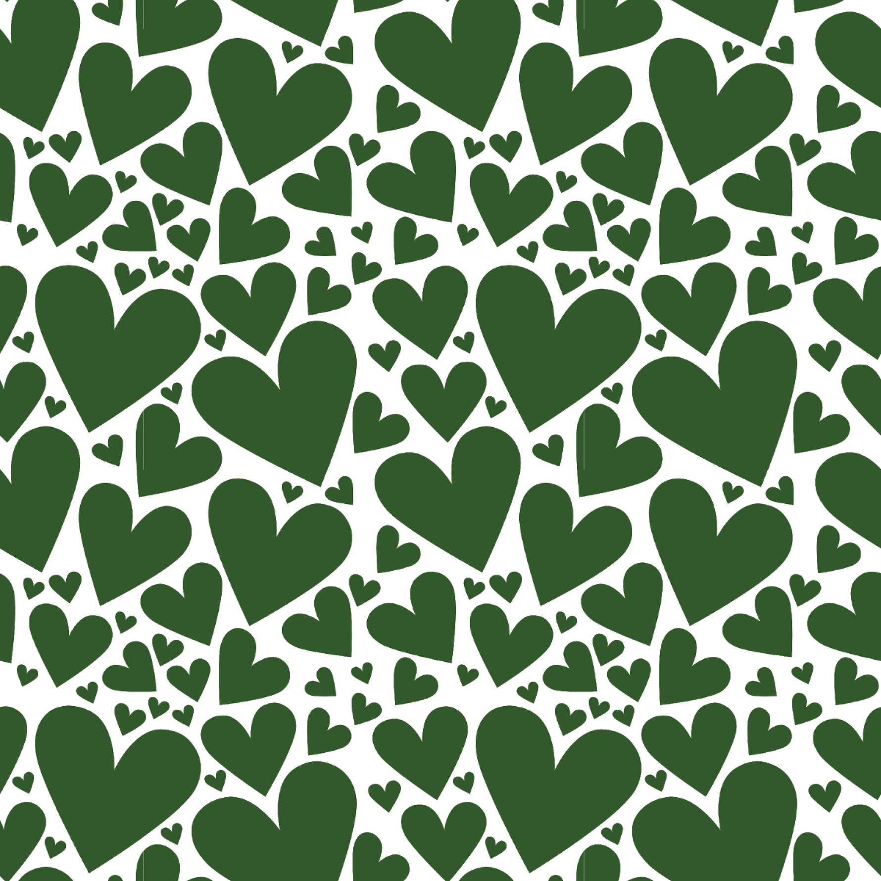 P1422 | Green Heart Pattern Acrylic Sheets - Patterns