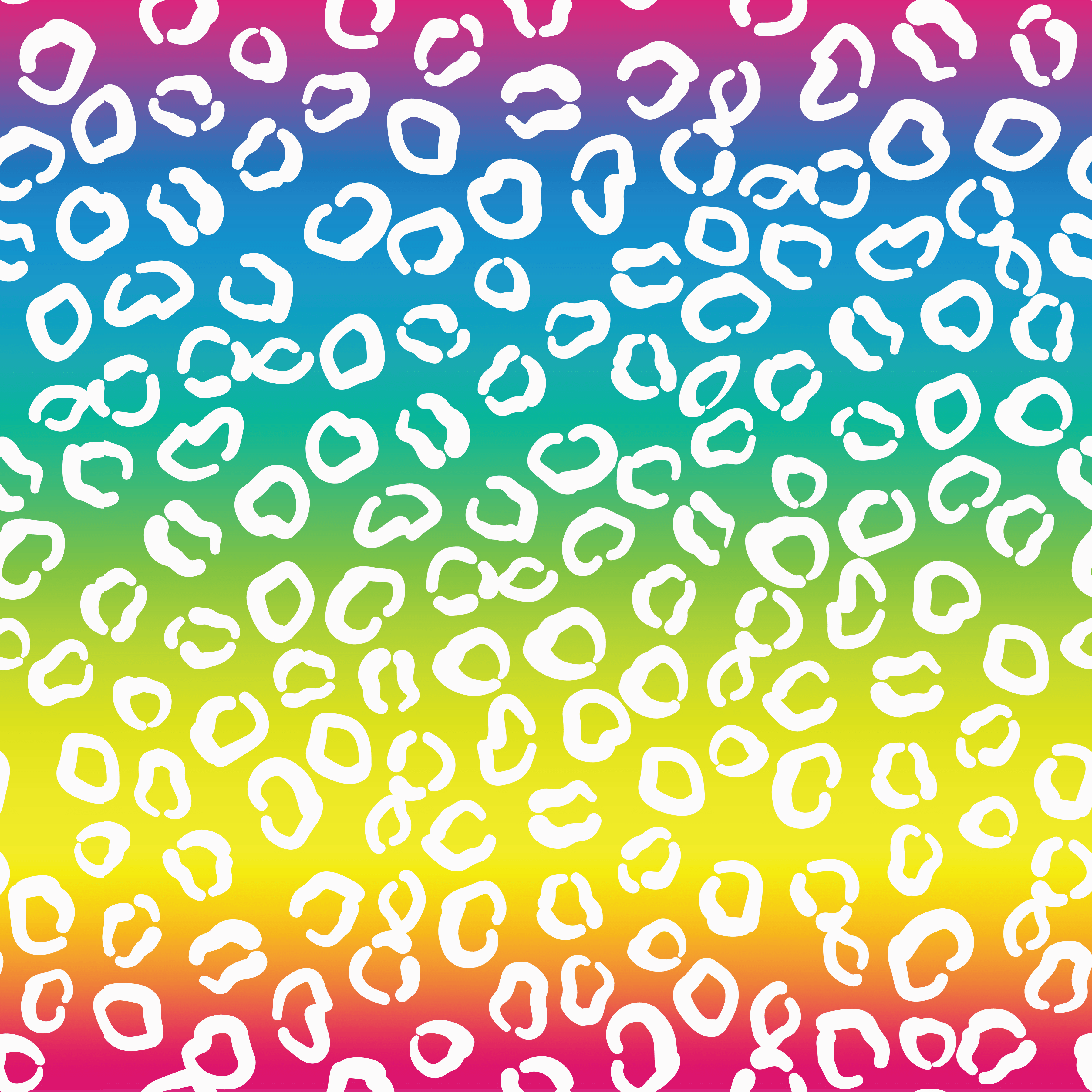 P1426 | Iridescent Rainbow Leopard Pattern Acrylic Sheets - Patterns