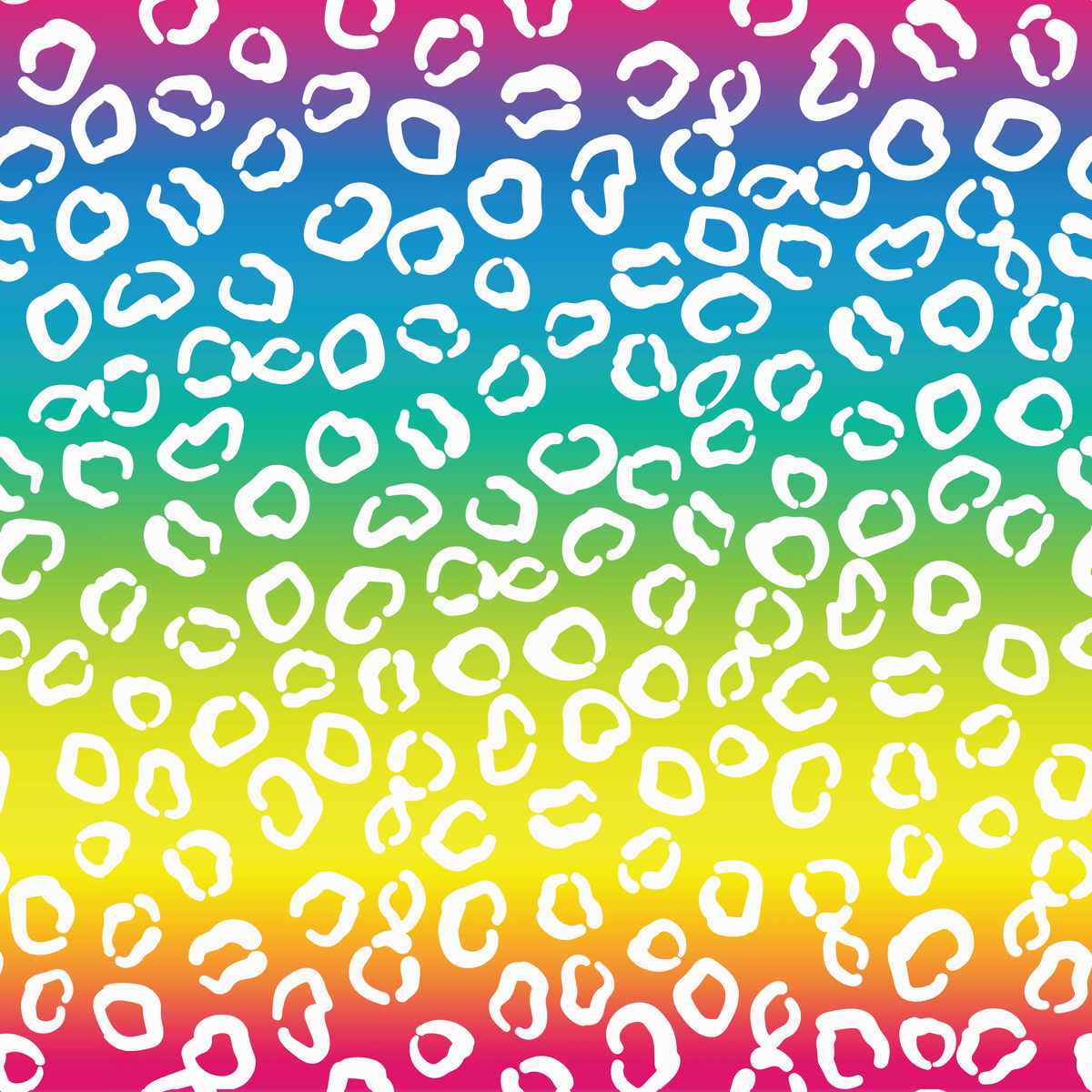 P1426 | Iridescent Rainbow Leopard Pattern Acrylic Sheets - Patterns