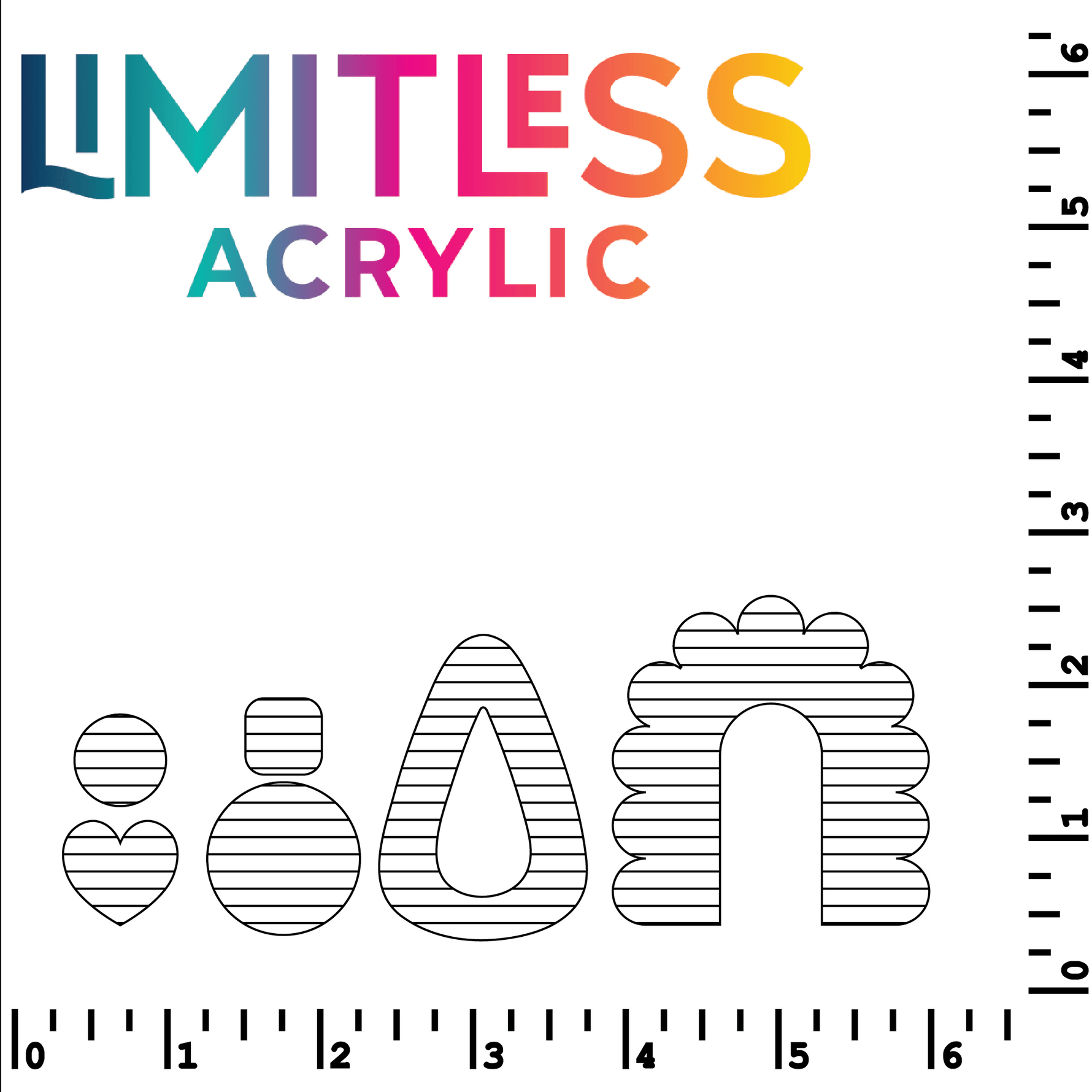 P1427 | Itty Bitty Black Lines Pattern Acrylic Sheets - Patterns