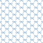 P1428 | Itty Bitty Blue Bows Pattern Acrylic Sheets - Patterns