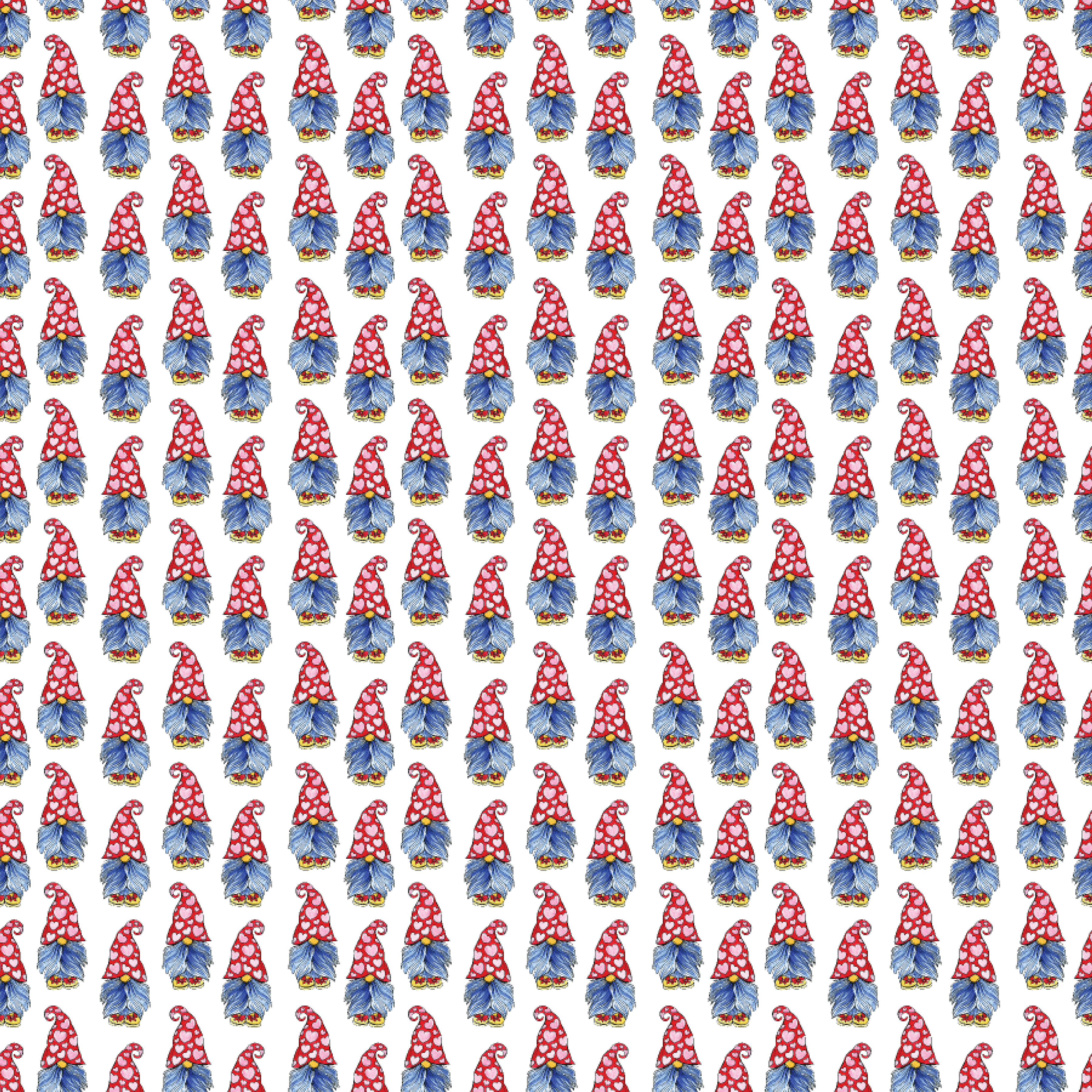 P1430 | Itty Bitty Valentine's Gnomies Pattern Acrylic Sheets - Patterns