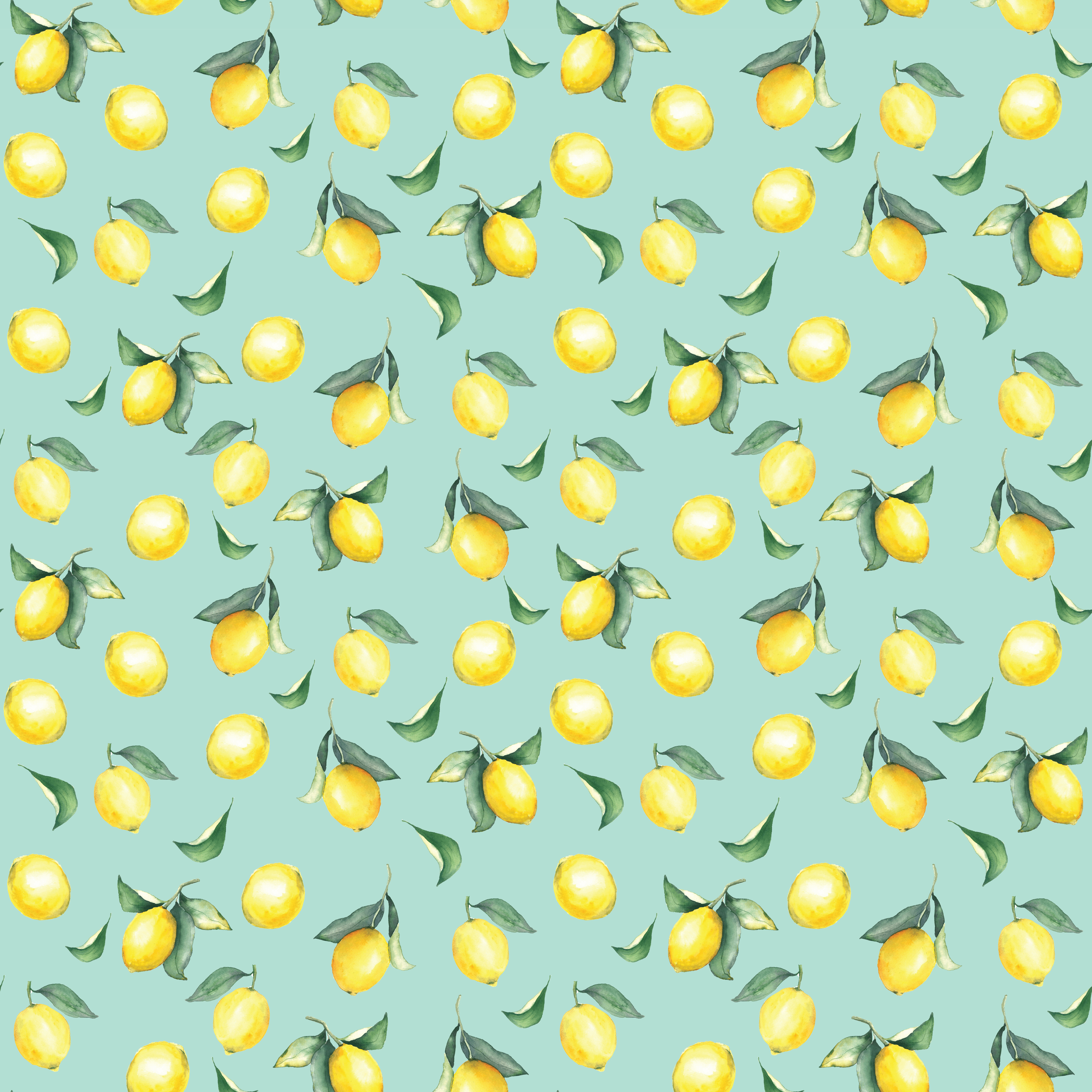 P1433 | Mint Lemon Pattern Acrylic Sheets - Patterns
