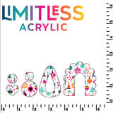 P1435 | Neon Christmas Ornaments Pattern Acrylic Sheets - Patterns