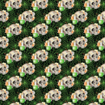 P1436 | Neon Green Halloween Pattern Acrylic Sheets - Patterns
