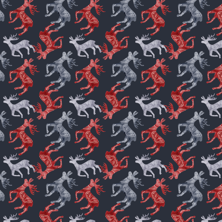 P1437 | Nordic Reindeer Pattern Acrylic Sheets - Patterns