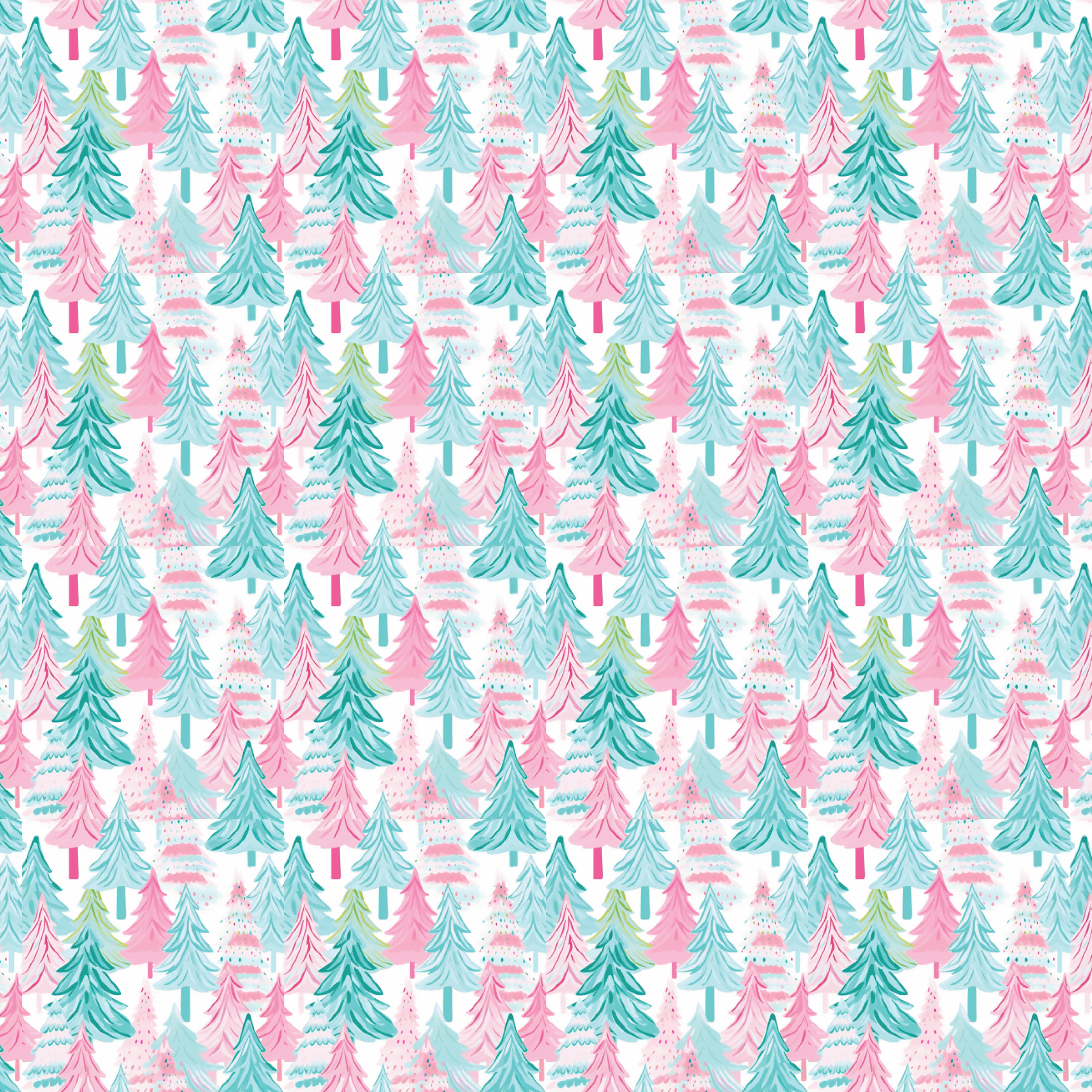 P1439 | Itty Bitty Pastel Trees Pattern Acrylic Sheets - Patterns