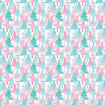 P1439 | Itty Bitty Pastel Trees Pattern Acrylic Sheets - Patterns