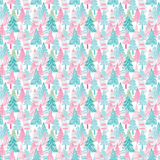 P1439 | Itty Bitty Pastel Trees Pattern Acrylic Sheets - Patterns