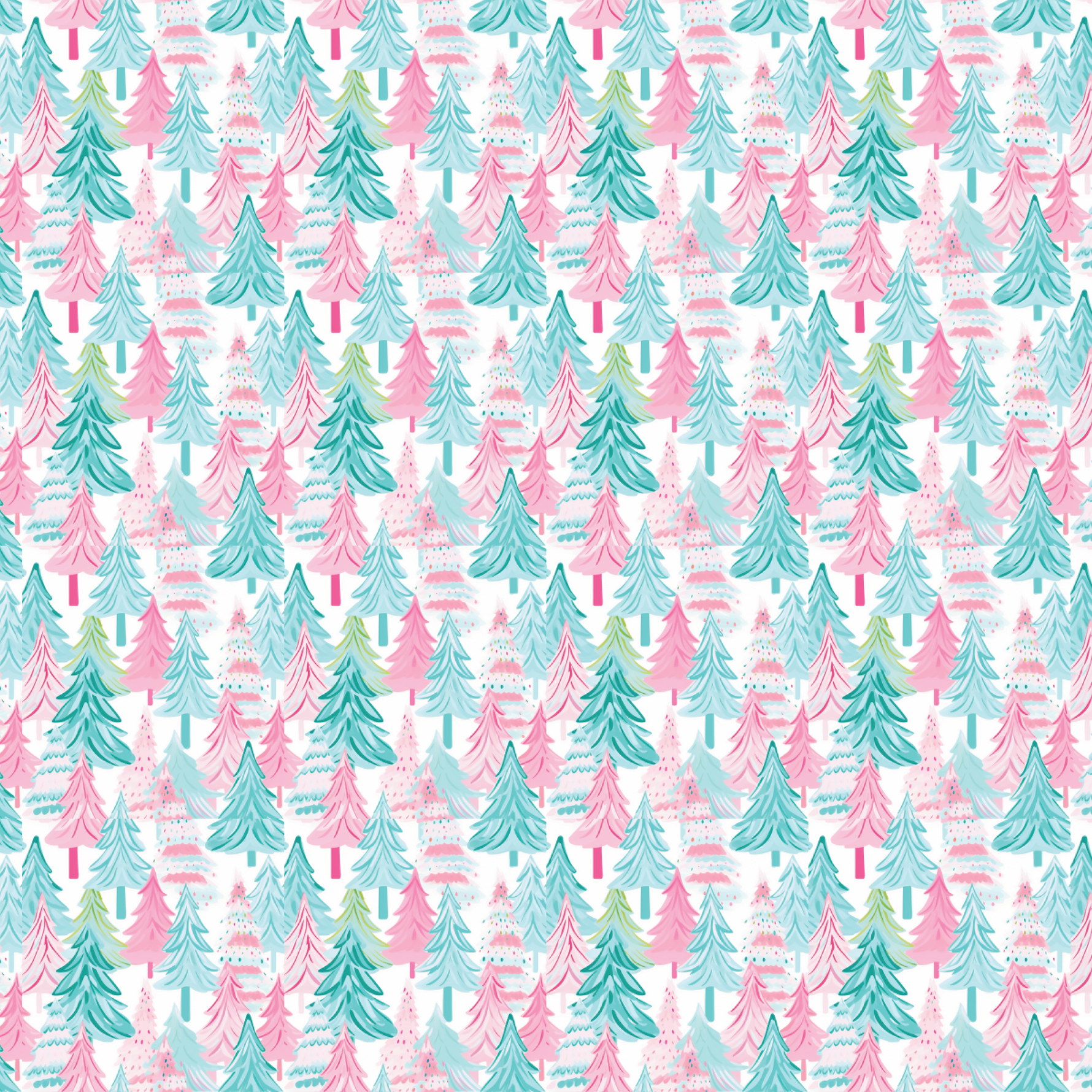 P1439 | Itty Bitty Pastel Trees Pattern Acrylic Sheets - Patterns
