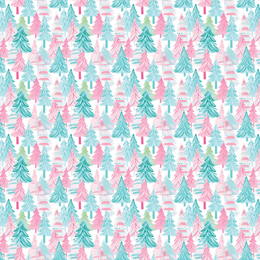 P1439 | Itty Bitty Pastel Trees Pattern Acrylic Sheets - Patterns