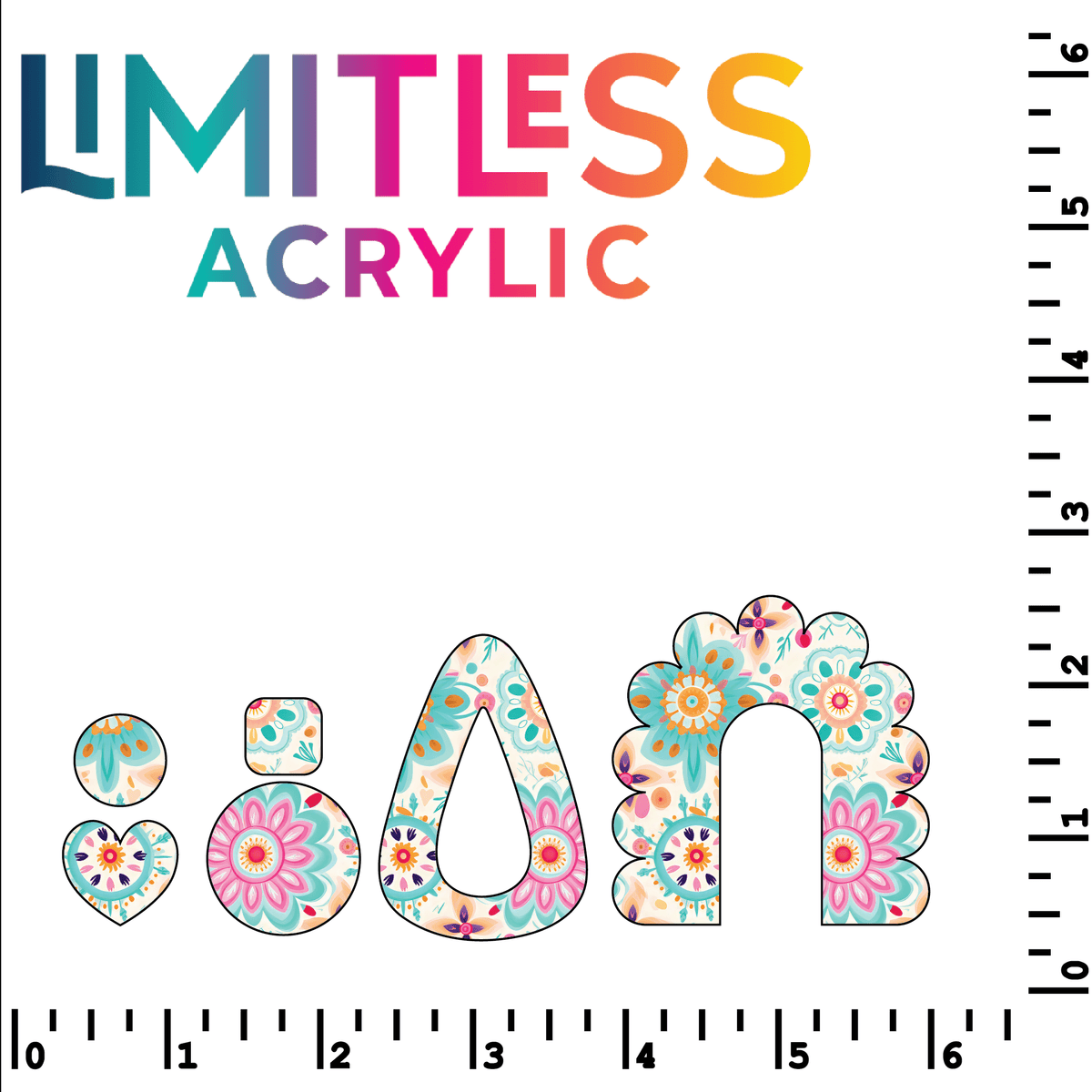 P1442 | Pastel Boho 3 Pattern Acrylic Sheets - Patterns