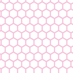 P1444 | Pastel Pink Honeycomb Pattern Acrylic Sheets - Patterns