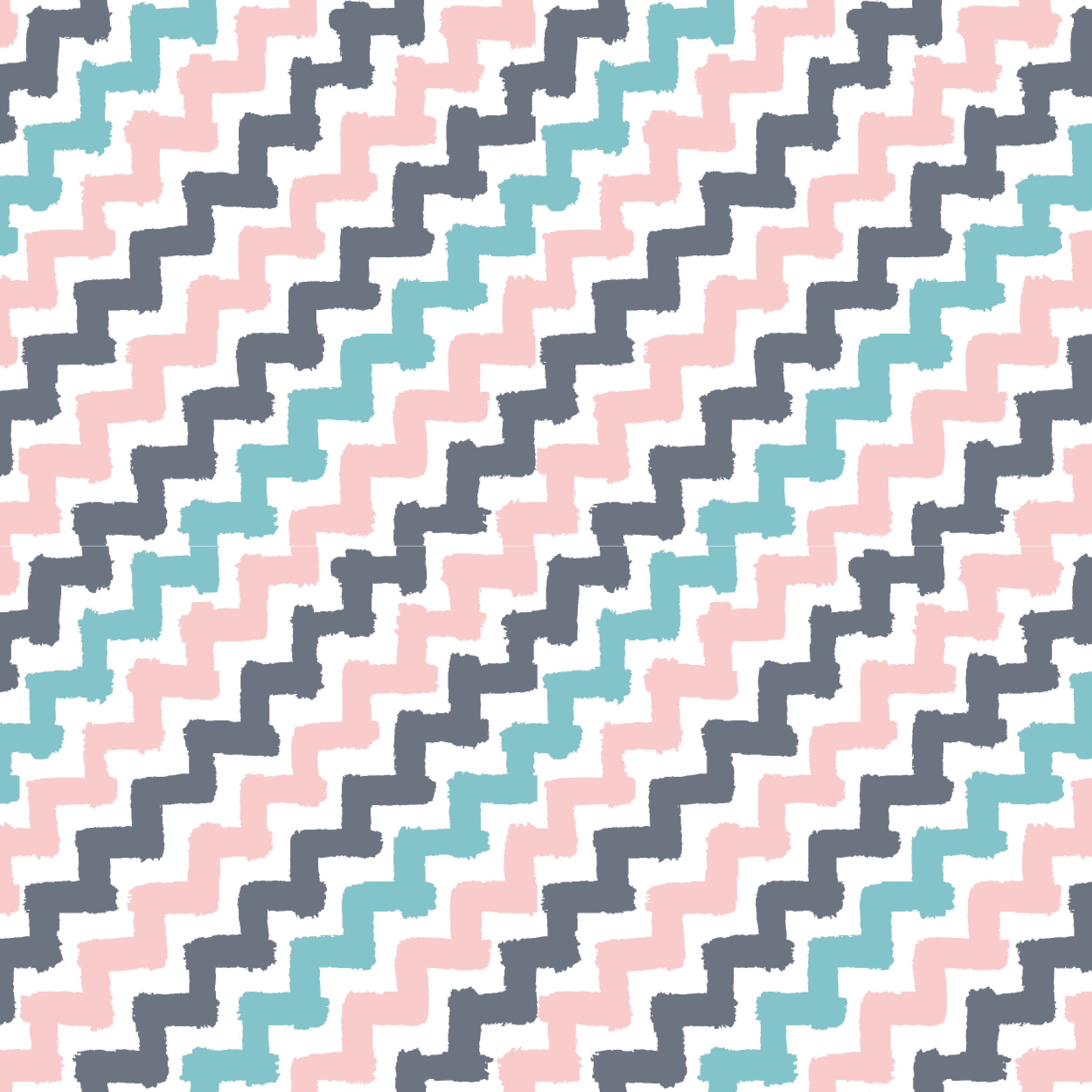 P1452 | Pink Gray Teal Zigzag Pattern Acrylic Sheets - Patterns