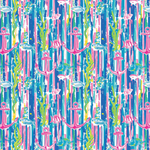 P1455 | Preppy Fish Anchor Pattern Acrylic Sheets - Patterns