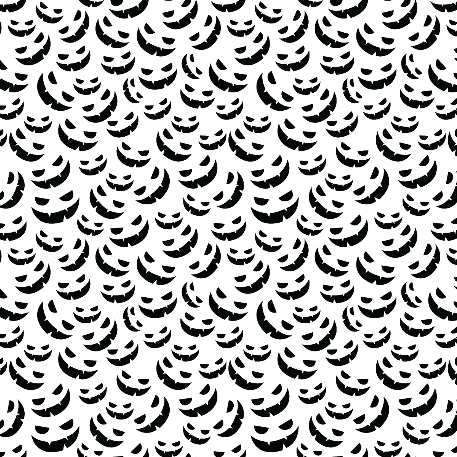 P1456 | Pumpkin Faces Pattern Acrylic Sheets - Patterns