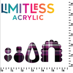 P1457 | Purple & Black Flannel Pattern Acrylic Sheets - Patterns