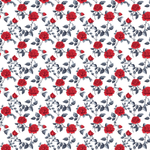 P1463 | Red & Black Rose Pattern Acrylic Sheets - Patterns