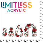 P1464 | Red Flowers Pattern Acrylic Sheets - Patterns