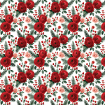 P1464 | Red Flowers Pattern Acrylic Sheets - Patterns