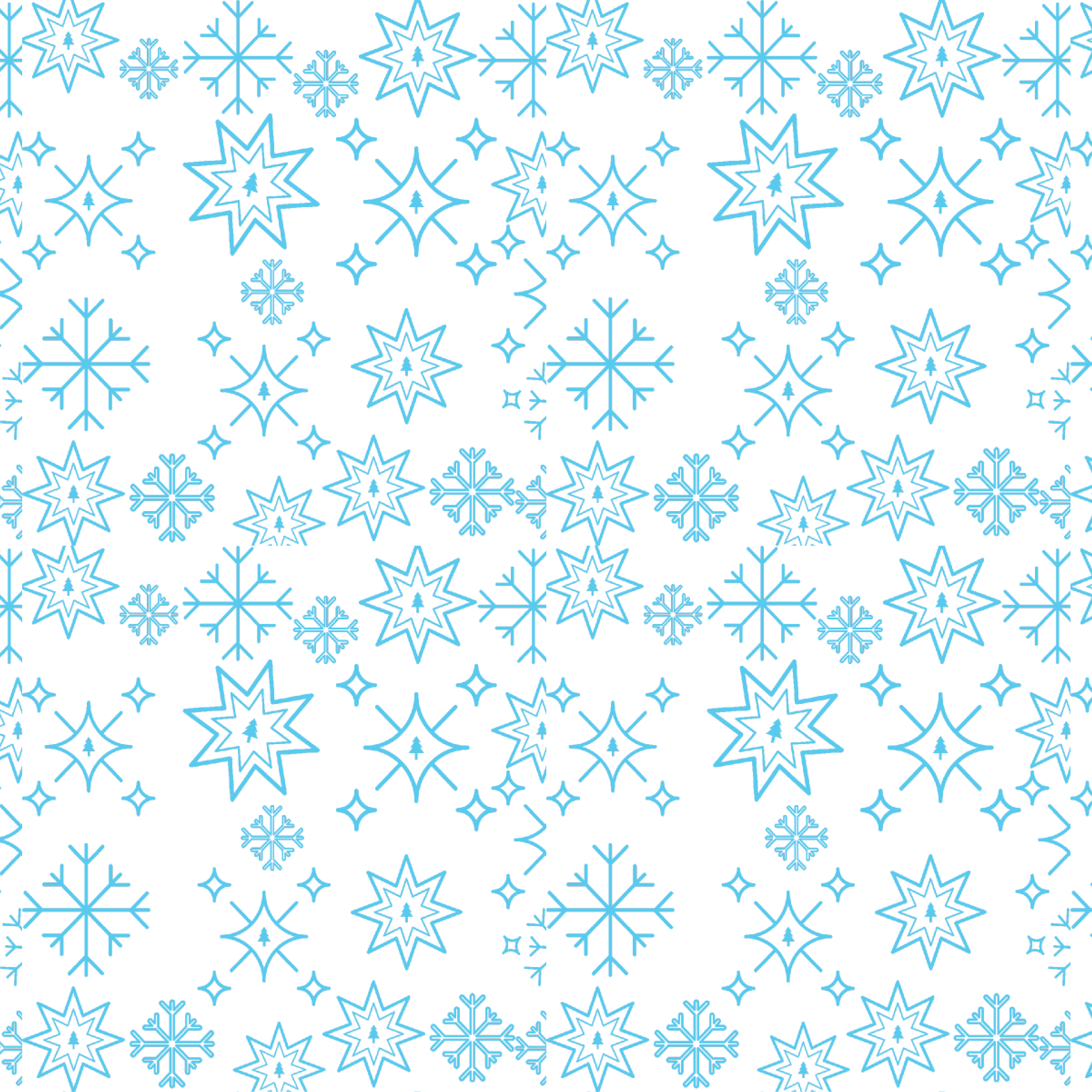 P1474 | Star Snowflakes Pattern Acrylic Sheets - Patterns