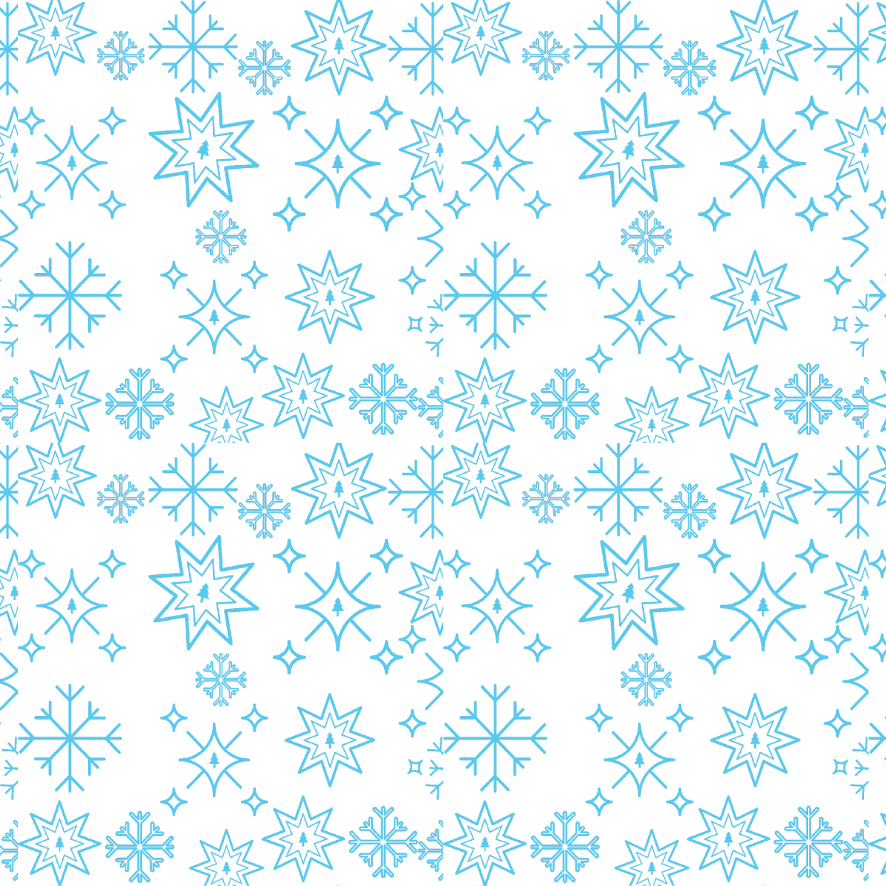 P1474 | Star Snowflakes Pattern Acrylic Sheets - Patterns